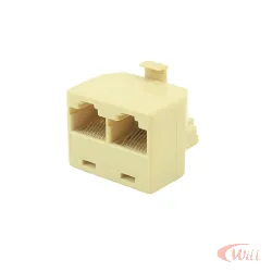 Adaptador Rj-45 1 Macho para 2 Femeas