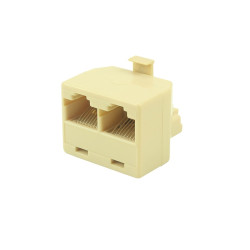 Adaptador Rj-45 1 Macho para 2 Femeas