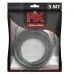 Cabo 3 RCA 5 Metros Coaxial Central Pix