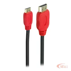 Cabo Hdmi x Mini Hdmi 2 Metros 2.0 4k Hdr 19p Pix