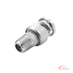 Adaptador Plug Bnc para F Femea