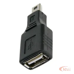 Adaptador Usb Femea Para Mini Usb