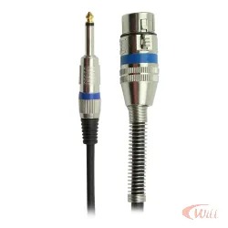 Cabo P10 Mono + Cannon Femea 2 Metros Performance Sound