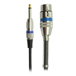 Cabo P10 Mono + Cannon Femea 2 Metros Performance Sound