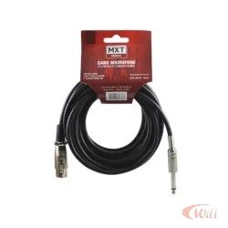 Cabo P10 Mono x Cannon Femea 10 Metros Microfone Mxt