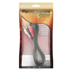 Cabo P2 ST x 2 RCA 1,8 Metro Gold