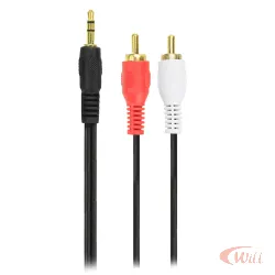 Cabo P2 ST x 2 RCA 1,8 Metro Gold