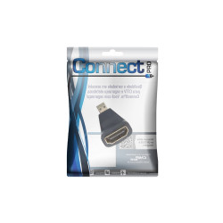 Adaptador Micro Hdmi Macho para Hdmi Femea 90 Graus