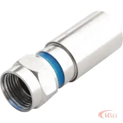 Conector F RG59 Compressão CNF50010A Metal Proeletronic