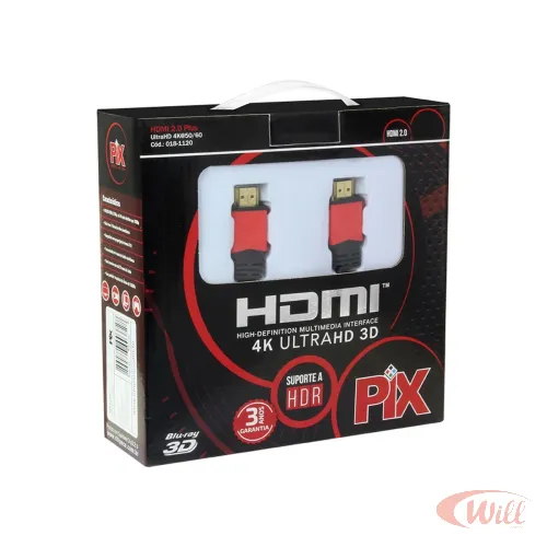 Cabo Hdmi 20 Metros 2.0 Pix Cabo Hdmi 20 Metros 2.0 Pix