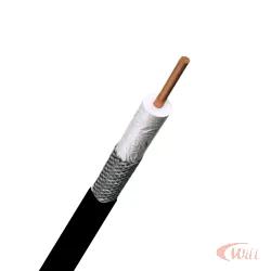 Cabo Coaxial RG59 67% Preto 305 Metros Cabletech