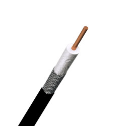 Cabo Coaxial RG59 67% Preto 305 Metros Cabletech