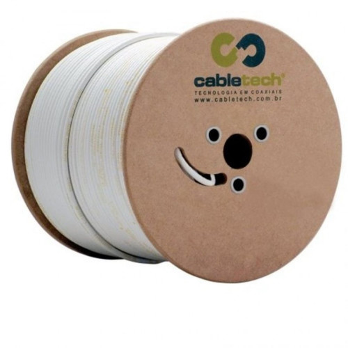 Cabo Coaxial RG59 67% 305 Metros Cabletech Cabo Coaxial RG59 67% 305 Metros Cabletech