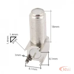 Conector F Rosca 90 Graus Solda PCI