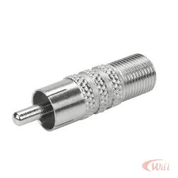 Adaptador Rca Macho para F Femea Pix
