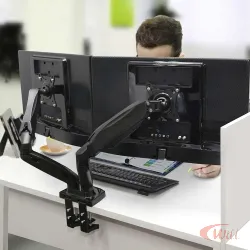Suporte Monitor 2 Monitores Pistao a Gas F160n