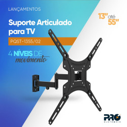 Suporte TV Articulado 13 A 55 PQST-1355/02 Proeletronic
