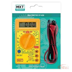 Multímetro Digital DT 830-B Amarelo Mxt