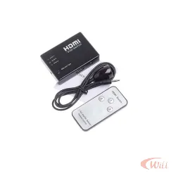 Switch Hdmi 3 Entradas P/ 1 Saida C/ Controle