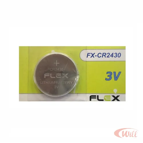 Bateria de Lítio CR2430 3V Flex Bateria de Lítio CR2430 3V Flex