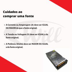 Fonte Bivolt 12v 10A 120w Mxt