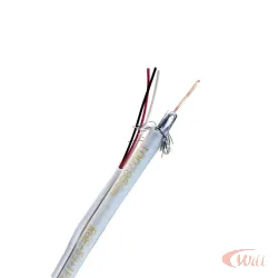 Cabo Coaxial RG59 67% + Tripolar 100 Metros Cabletech