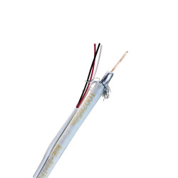 Cabo Coaxial RG59 67% + Tripolar 100 Metros Cabletech