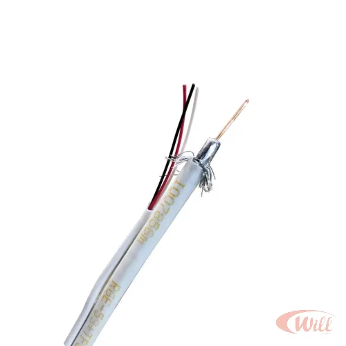 Cabo Coaxial RG59 67% + Tripolar 100 Metros Cabletech Cabo Coaxial RG59 67% + Tripolar 100 Metros Cabletech