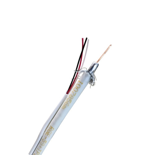 Cabo Coaxial RG59 67% + Tripolar 100 Metros Cabletech Cabo Coaxial RG59 67% + Tripolar 100 Metros Cabletech