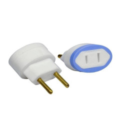 Plug Adaptador 2P 10A 250 Para Pino Chato Daneva