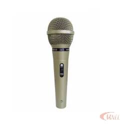 Microfone Dinamico de Metal Mud-515 Prata Cabo 4.5m Od: 5.0mm
