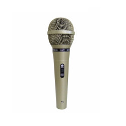 Microfone Dinamico de Metal Mud-515 Prata Cabo 4.5m Od: 5.0mm