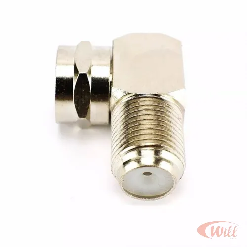 Adaptador F 90 Graus Macho F 75 Ohms Mxt Adaptador F 90 Graus Macho F 75 Ohms Mxt