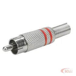 Plug Rca 4mm Niquel Pix