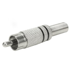 Plug Rca 4mm Niquel Pix