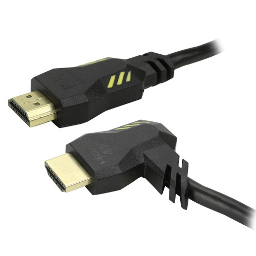 Cabo Hdmi 2 Metros Gamer 2.0 4k Hdr 19p Plug 90 Graus Cabo Hdmi 2 Metros Gamer 2.0 4k Hdr 19p Plug 90 Graus