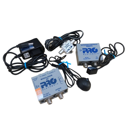 Extensor Controle Remoto Modulado Canal 3 ou 4 Proeletronic Extensor Controle Remoto Modulado Canal 3 ou 4 Proeletronic