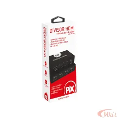 Divisor Hdmi de 4 Saidas 1.4 Pix