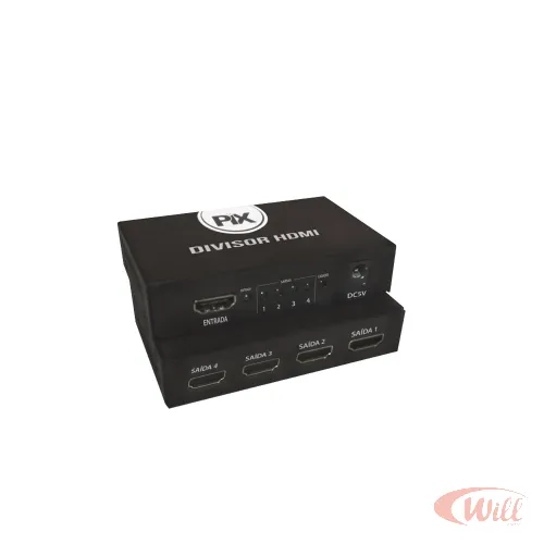 Divisor Hdmi de 4 Saidas 1.4 Pix
