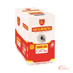 Cabo Lan Utp Cat.5e Azul 305 Metros Megatron
