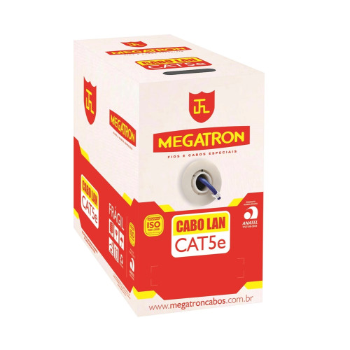 Cabo Lan Utp Cat.5e Azul 305 Metros Megatron Cabo Lan Utp Cat.5e Azul 305 Metros Megatron