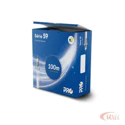 Cabo Coaxial RG59 67% 100 Metros Proeletronic