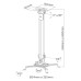 Suporte Projetor Teto Pro1100bl Elg
