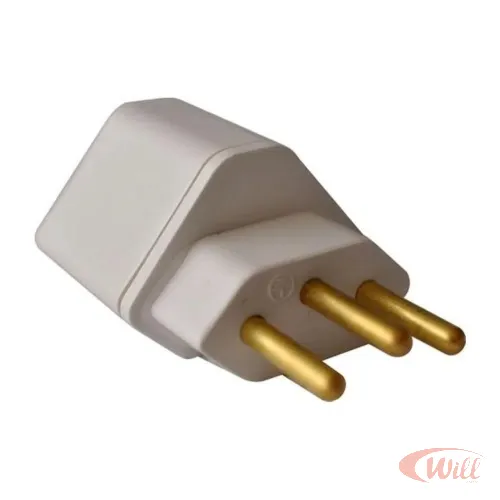 Adaptador 2P + T Branco Mecatool Adaptador 2P + T Branco Mecatool