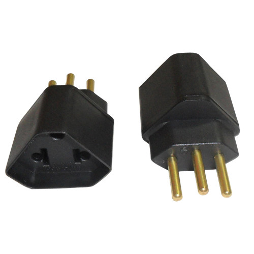 Adaptador 2P + T Preto Mecatool Adaptador 2P + T Preto Mecatool
