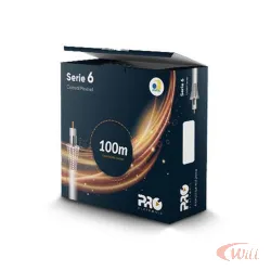 Cabo Coaxial RG06 60% 100 Metros Proeletronic