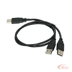 Cabo Y Usb 2.0 1 Usb m + 2 Usb a m 70cm+20cm Mxt