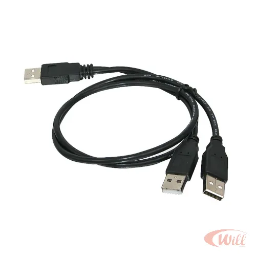 Cabo Y Usb 2.0 1 Usb m + 2 Usb a m 70cm+20cm Mxt