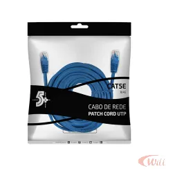 Cabo Patch Cord UTP Cat5e 30 Metros Azul