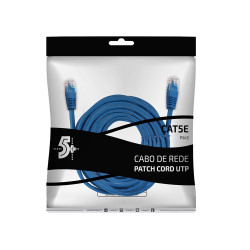 Cabo Patch Cord UTP Cat5e 25 Metros Azul